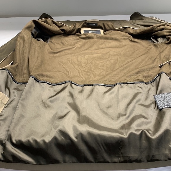 Claiborne Outerwear Mens Microfibre Jacket Small Olive Green - Picture 8 of 16